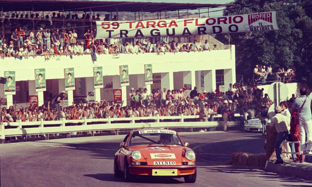 The RS 2.7 as seen during the 1975 Targa Florio, where it finished 16th overall and 8th in class.